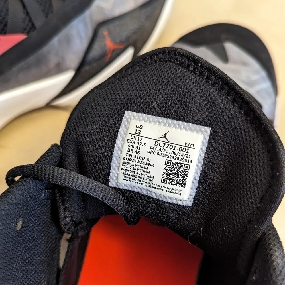 Jordan One Take 3 'Black Grey Fog' - Picture 9 of 9